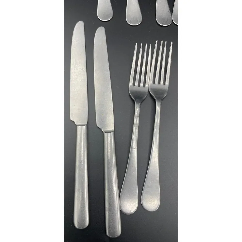 Lot 20 VTG ROYAL STAINLESS ALLEGHENY METAL WINDOR Knife FLATWARE FORKS SPOONS
